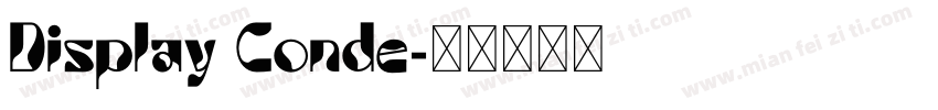 Display Conde字体转换
